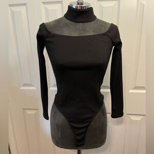 ASTR the Label Black Bodysuit Size Small